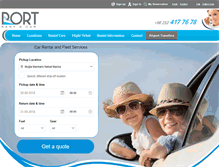 Tablet Screenshot of portrentacar.com